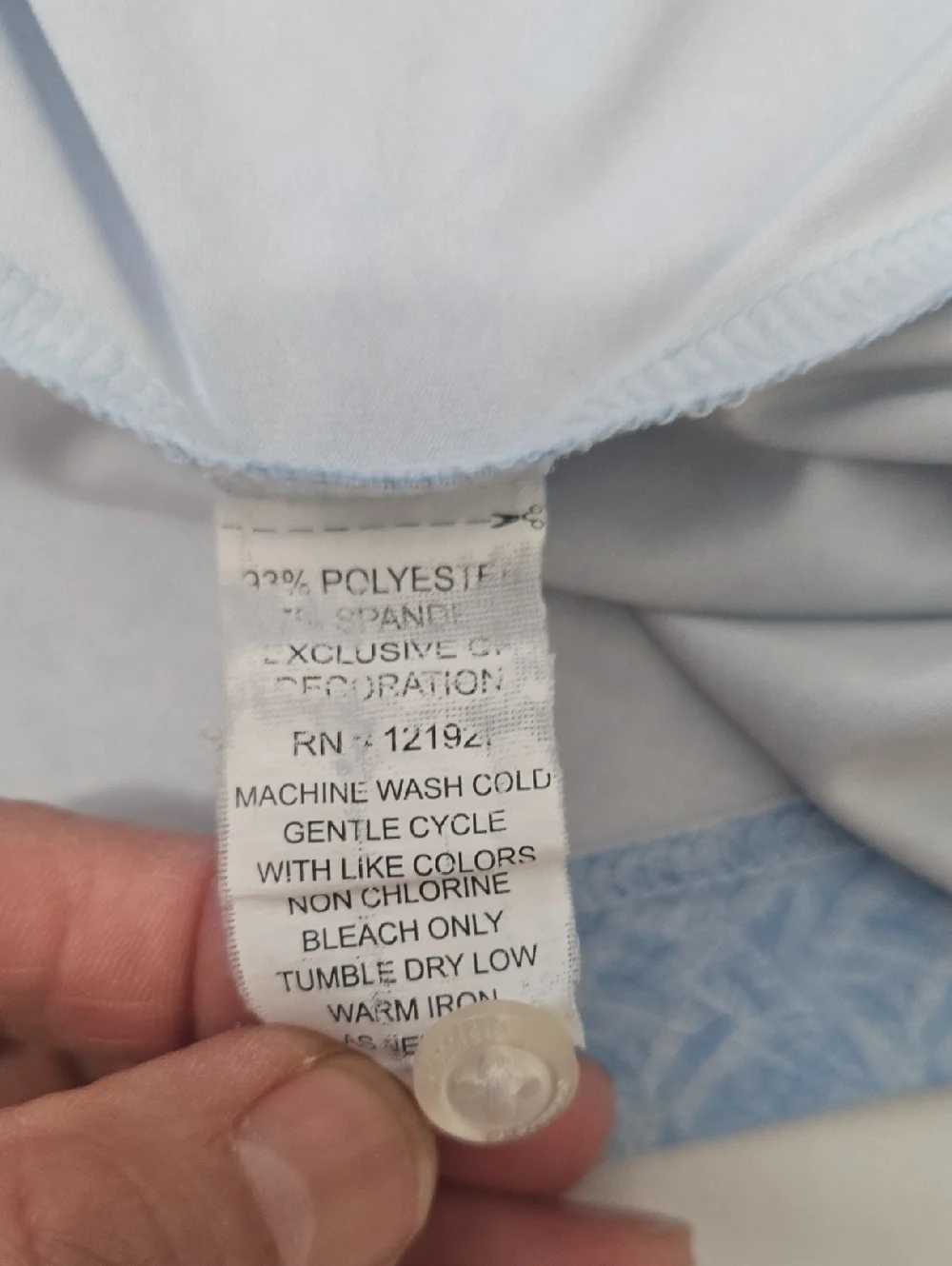 Johnie O Sky Blue Micro-Pattern Polo Golf XXL‎